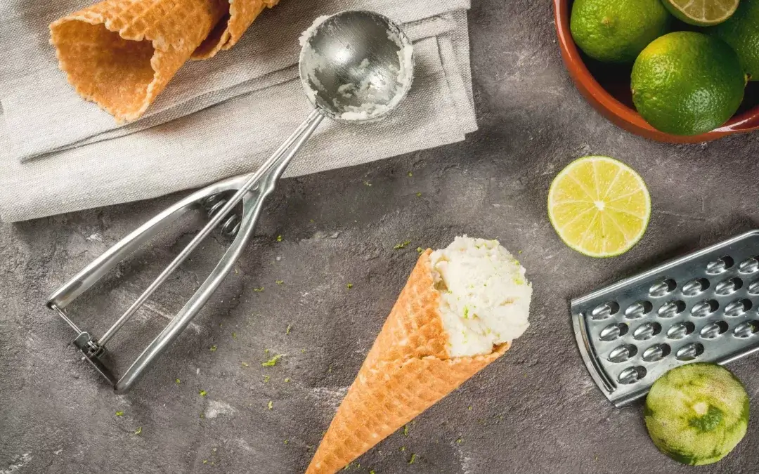 Limettensorbet