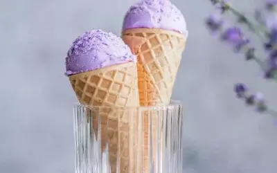 HONEY LAVENDER ICE CREAM