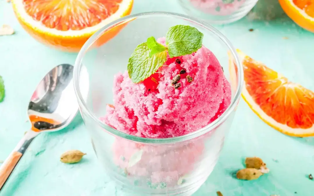 BLUTORANGEN-SORBET