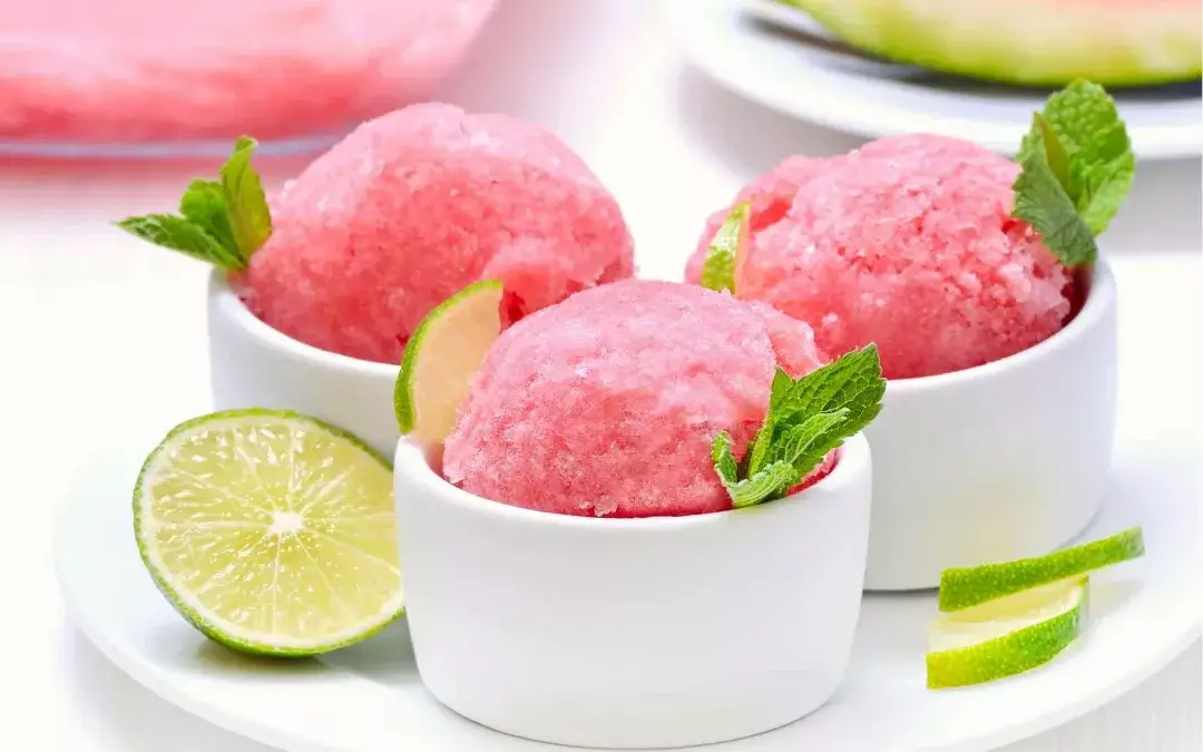 RASPBERRY LIME SORBET