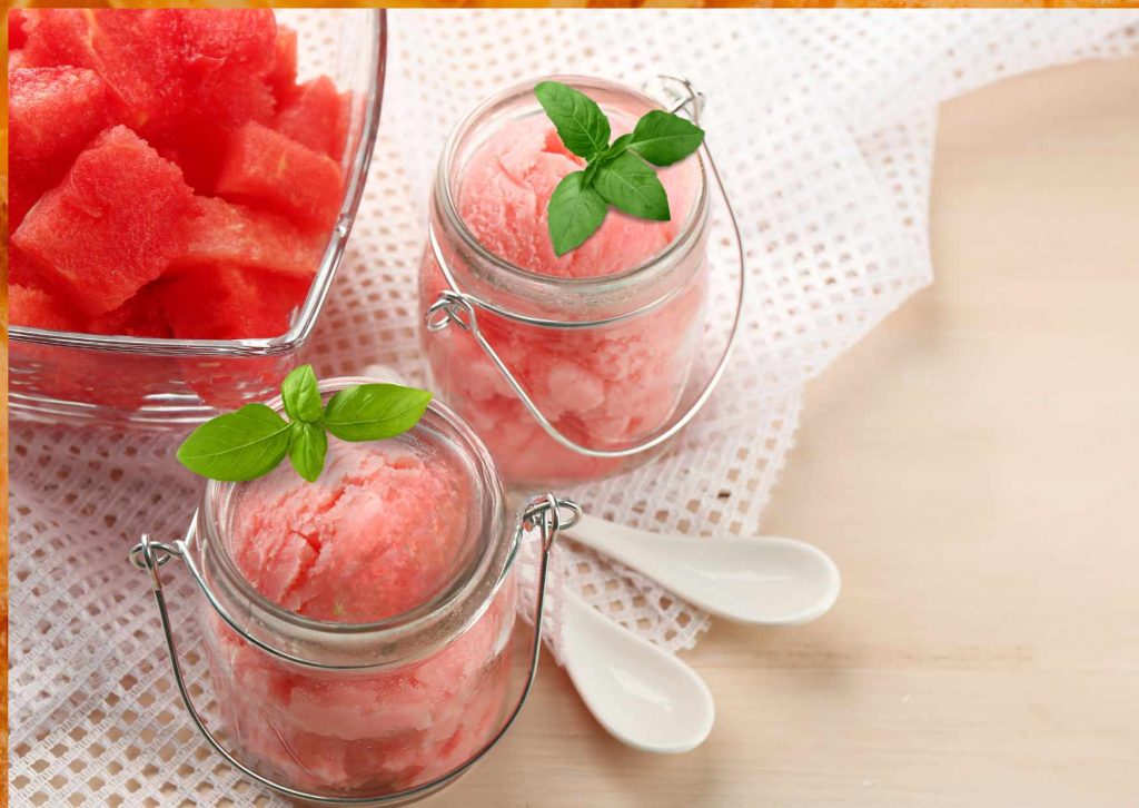 Wassermelonensorbet, französisches Rezept Ninja Creami