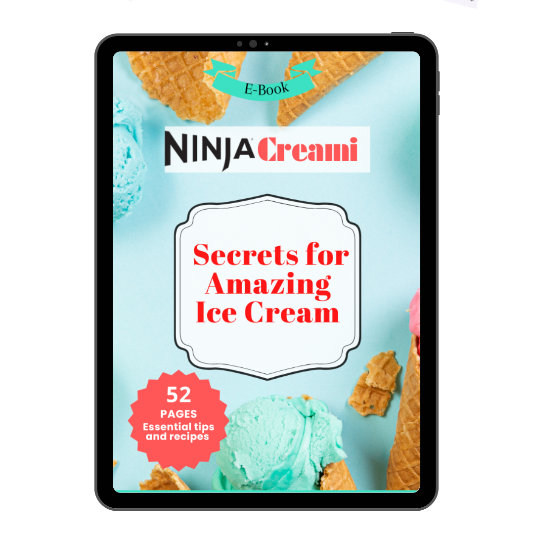 ebookk ninja creami w języku francuskim, pomiar w gramach i ml