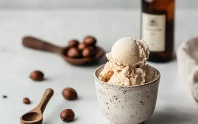 Chestnut cream and rum ice cream: A rich and comforting dessert