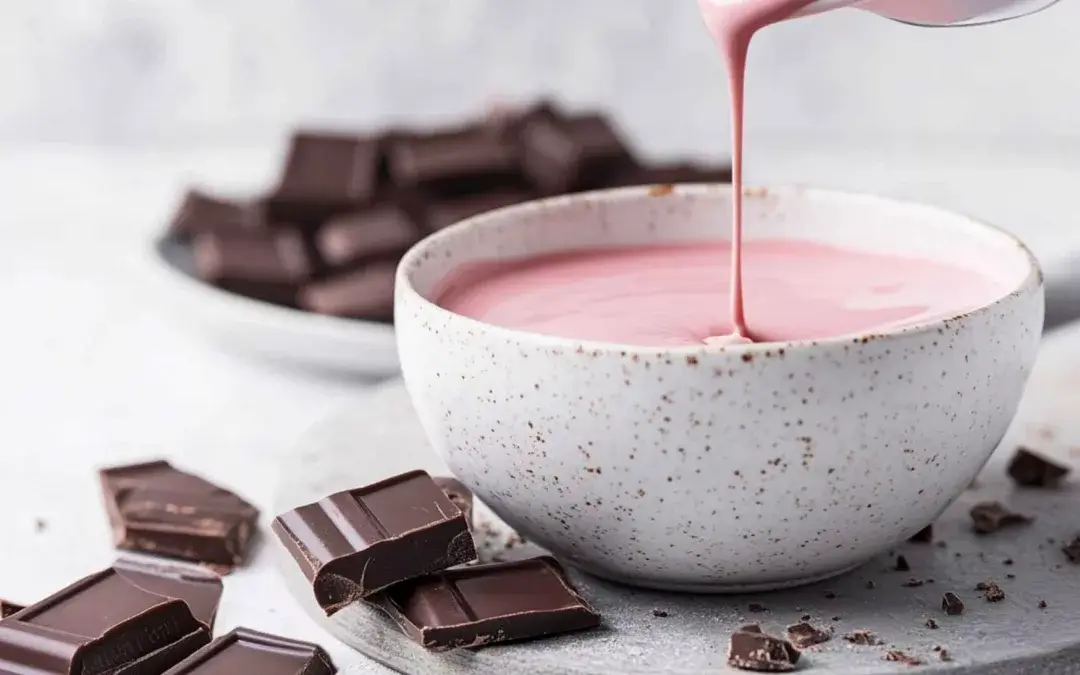 Coulis de Chocolat Rose Maison : Une Douceur Colorée et Unique Pour Tes Glaces Ninja Creami