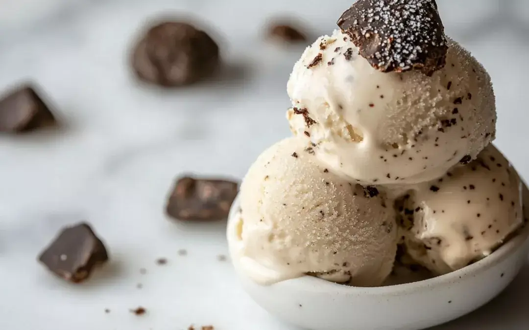 Glace à la truffe et au sel de mer