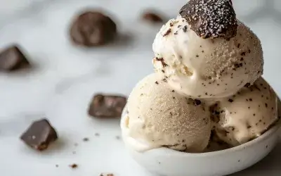 Gelato al tartufo e sale marino