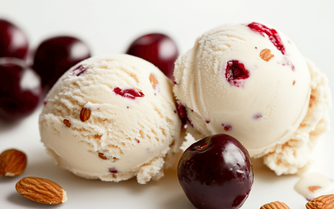 Almond Cherry Ice Cream with Ninja Creami
