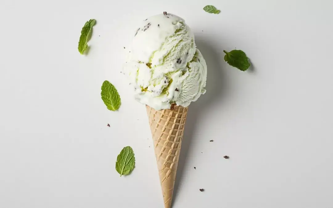 White chocolate-mint ice cream: A delicious and refreshing duo