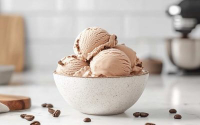 Coffee and Vanilla Ice Cream with Ninja Creami