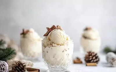 Eggnog ice cream
