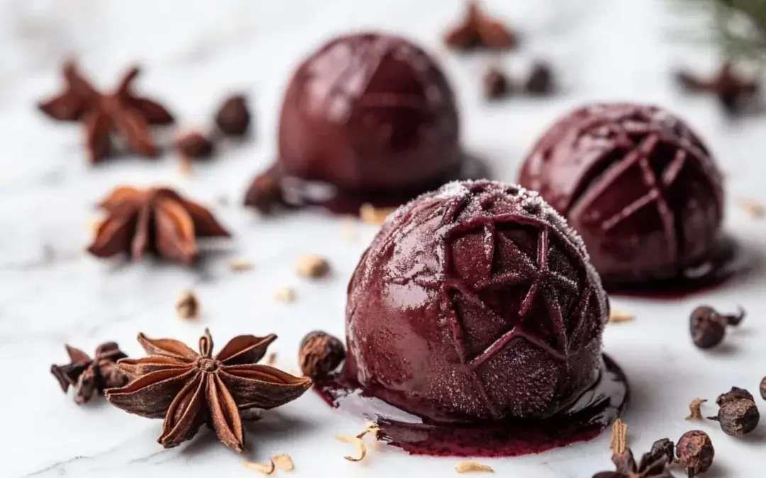 Mulled wine ice cream