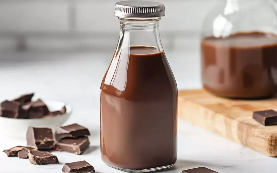 Homemade milk chocolate syrup: a creamy softness for your Ninja Creami ice cream