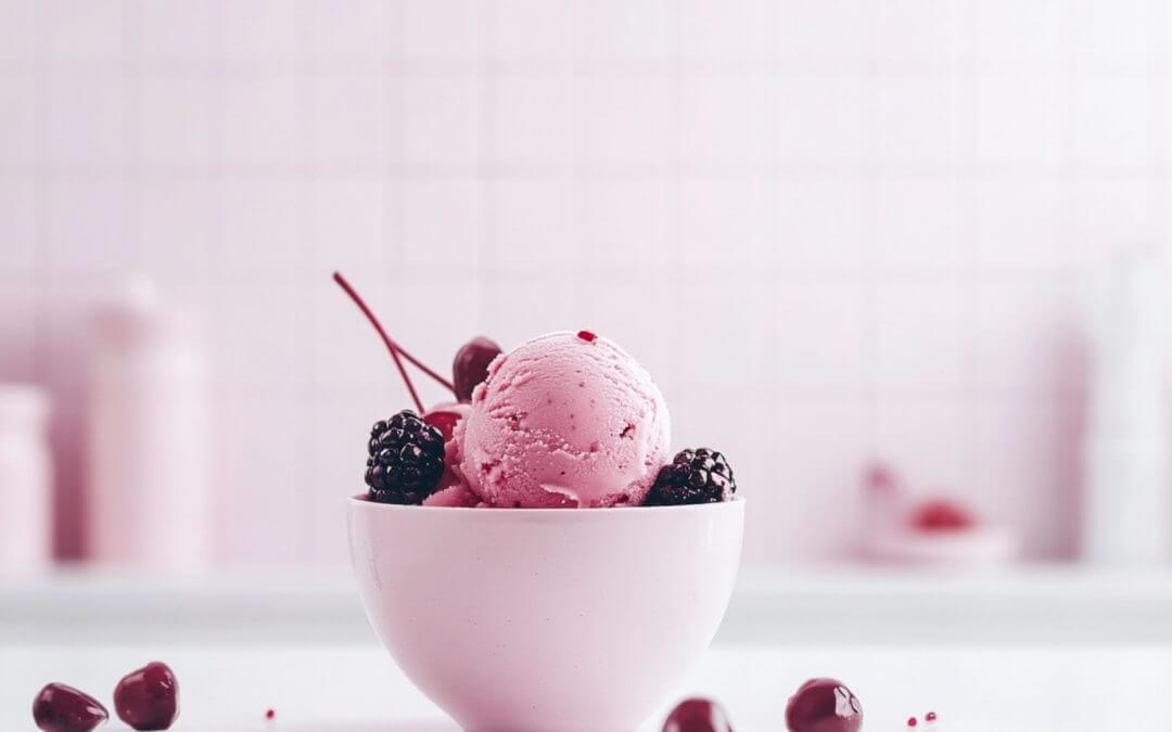 Cherry-blackberry sorbet with Ninja Creami