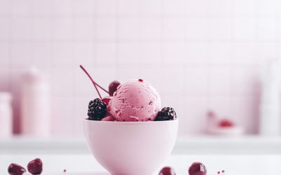 Cherry-blackberry sorbet with Ninja Creami