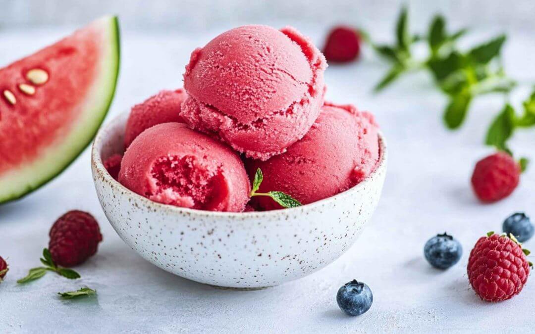 Window-Framboise sorbet with the Ninja Creami