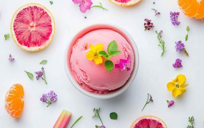 Blood orange sorbet