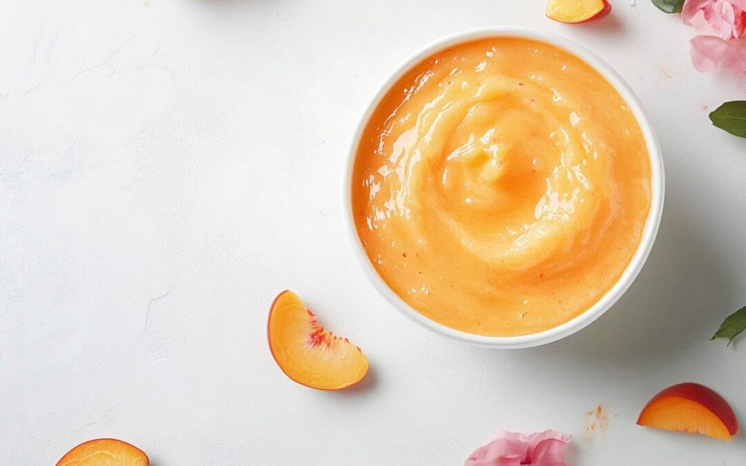 Homemade Peach Coulis: Perfect to accompany your Ninja Creami Ice Creams