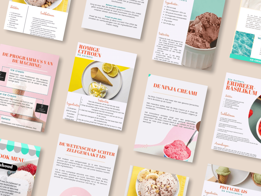 Ninja creami zelfgemaakt ijsreceptenboek in Franse grammen en kg Ninja creami zelfgemaakt ijsreceptenboek in Franse grammen en kg