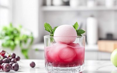 Iced Digestif with Crème de Cassis and Homemade Ice Cream with Ninja CREAMi